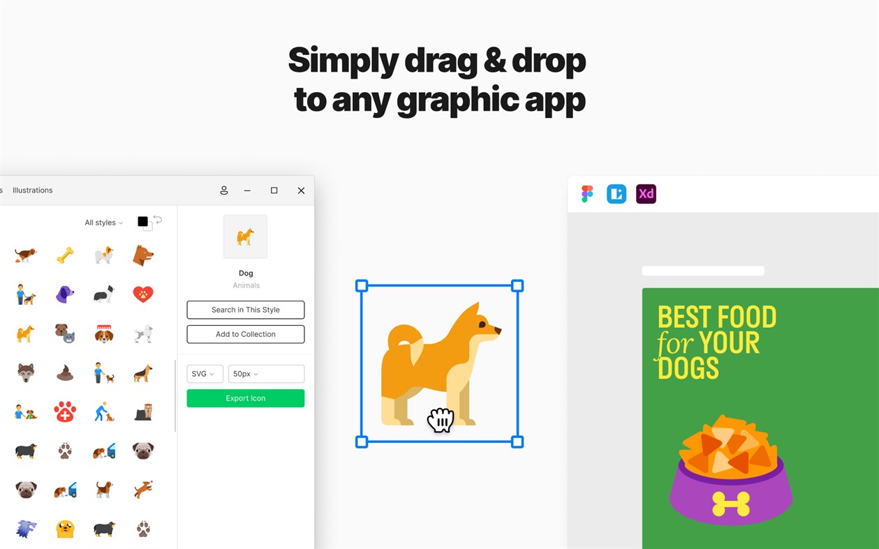#3. Pichon - Icons for UX/UI Designers (Windows) Bởi: Icons8 LLC