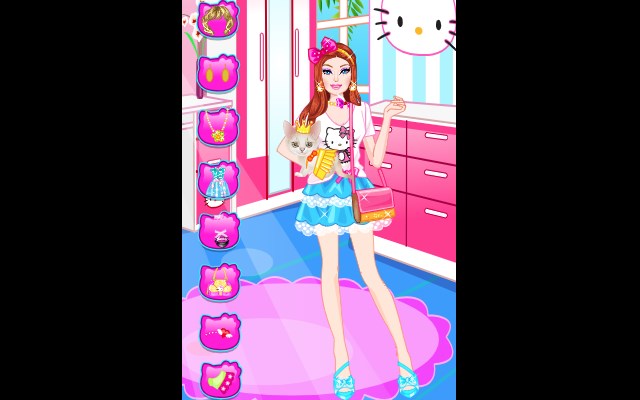 Barbie With Kitty Game