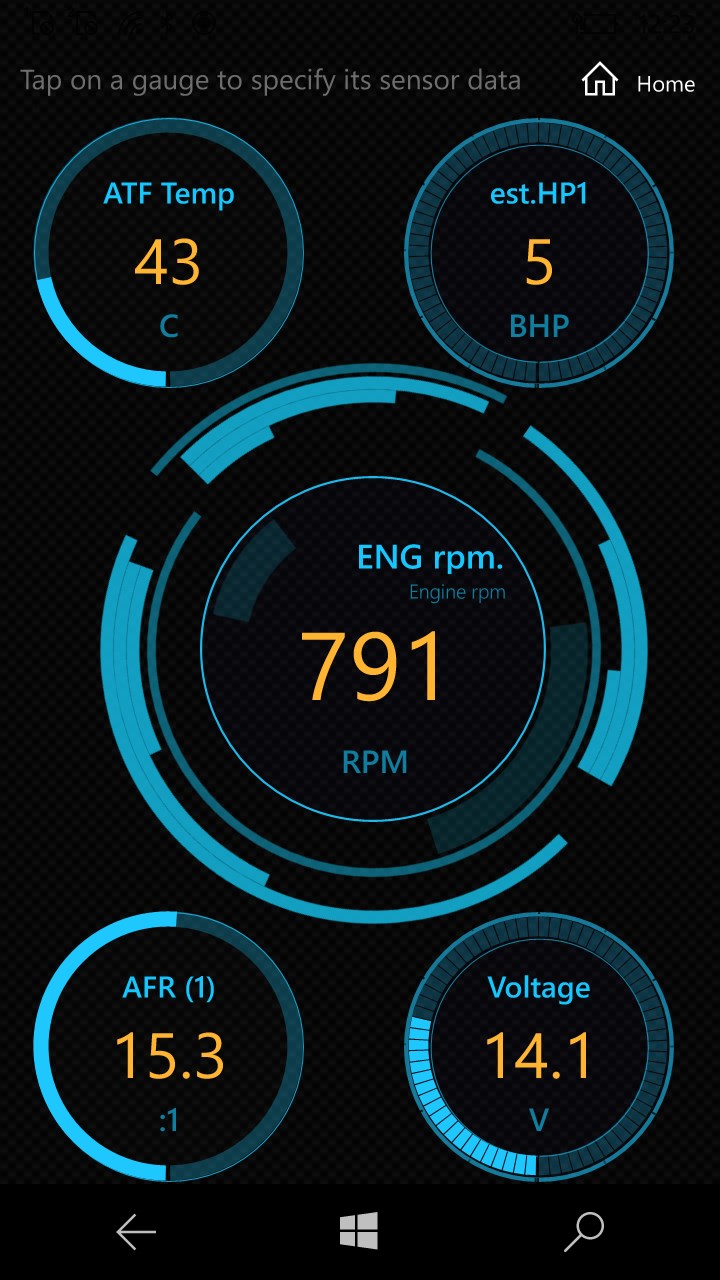 OBD dash.Sports Gauge for Windows 10