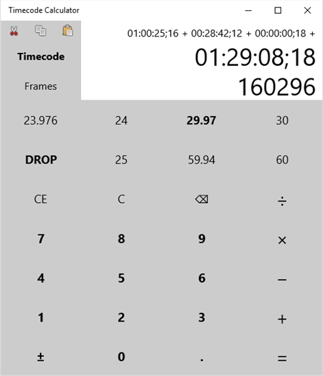 Timecode Calculator Screenshots 1