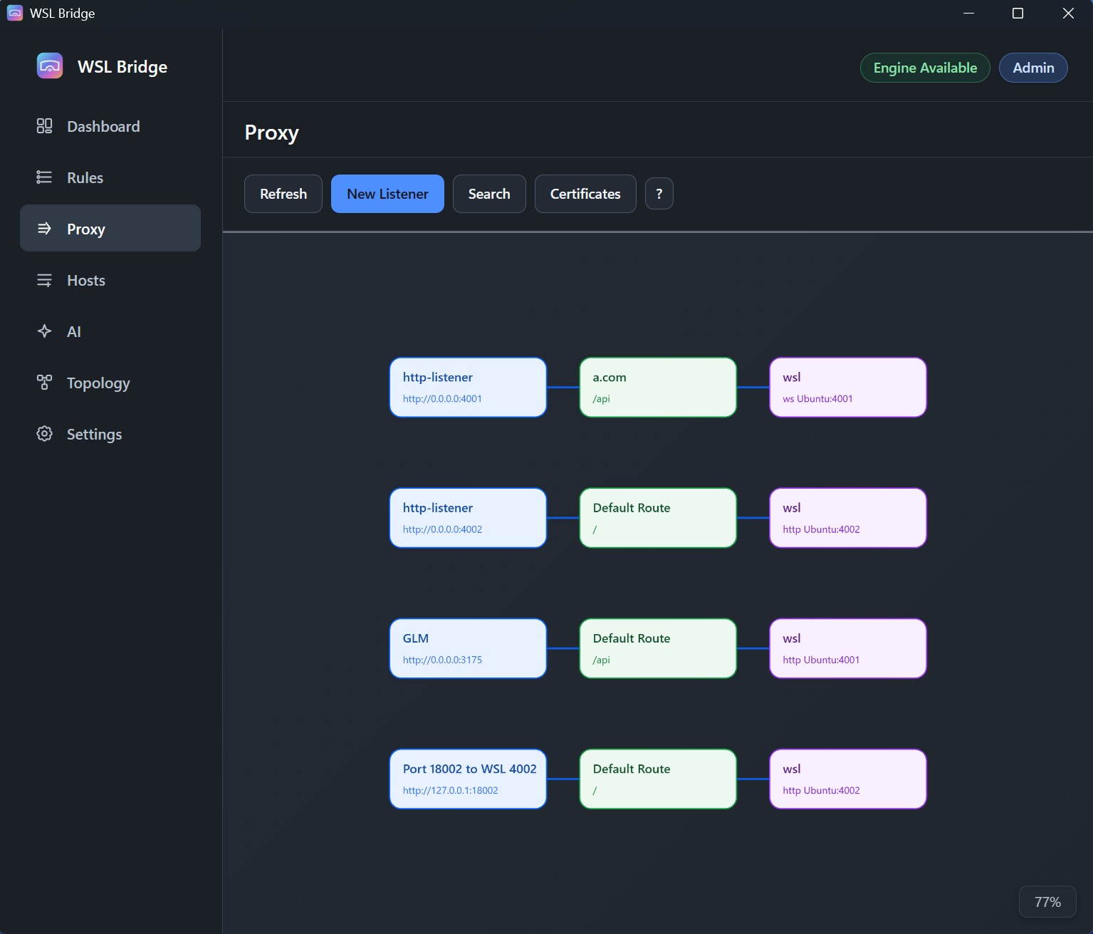 wsl-bridge screenshot