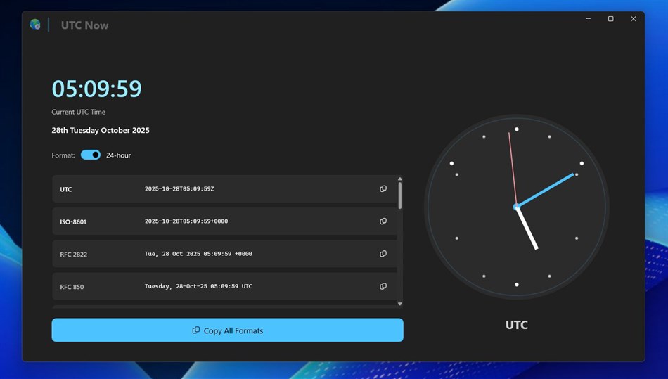 UTC Now (Windows) di: parmata