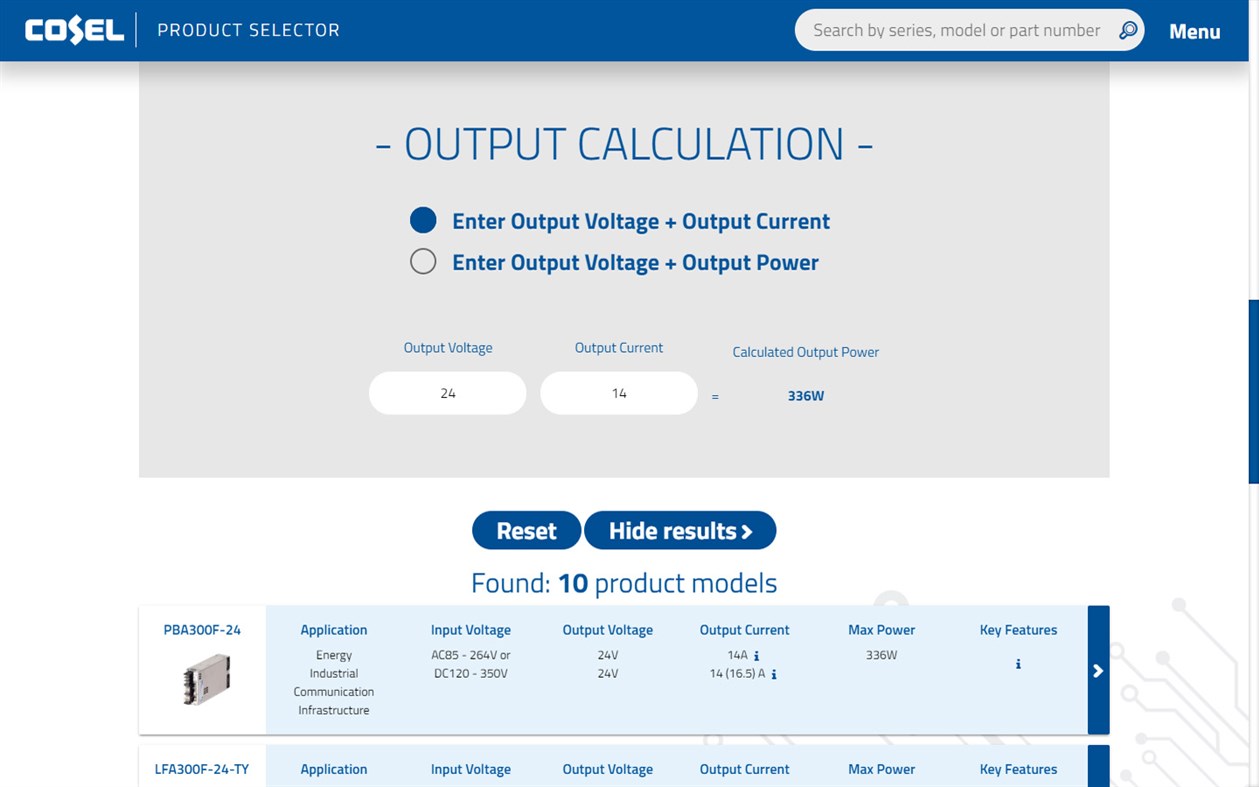 #3. Cosel Product Selector (Windows) 由: Cosel