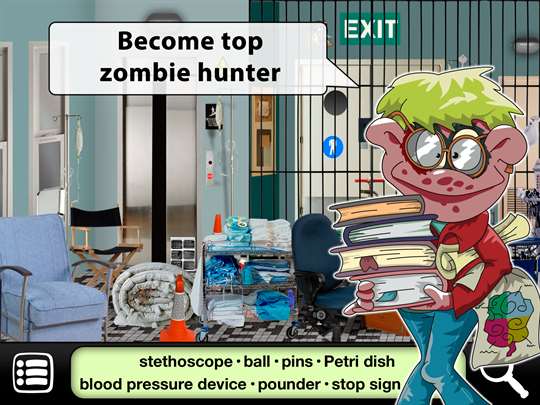 Zombies Escape: Hidden Object game . Search and Find the Difference screenshot 1