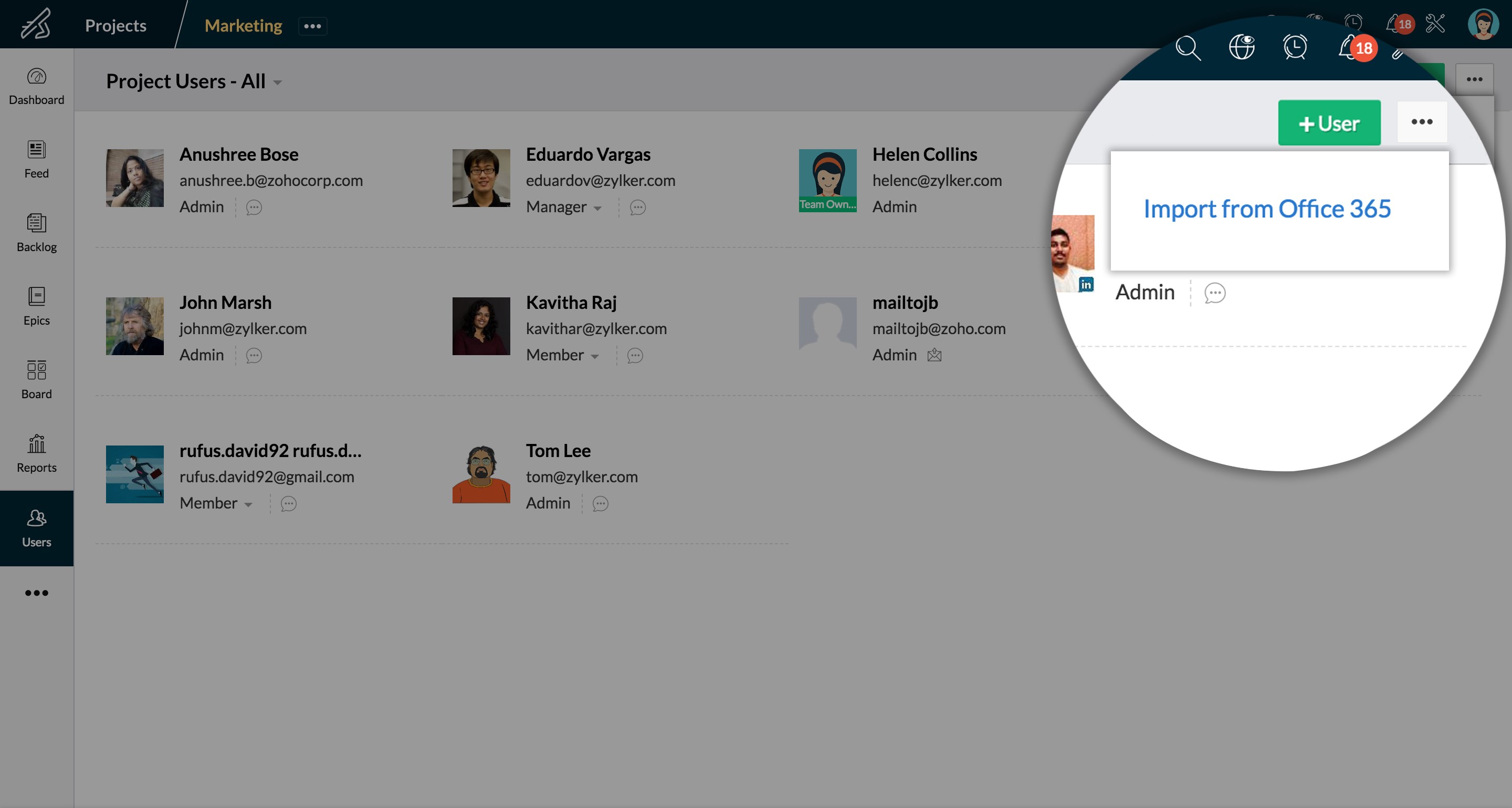 Snapshot 4 of Zoho Sprints