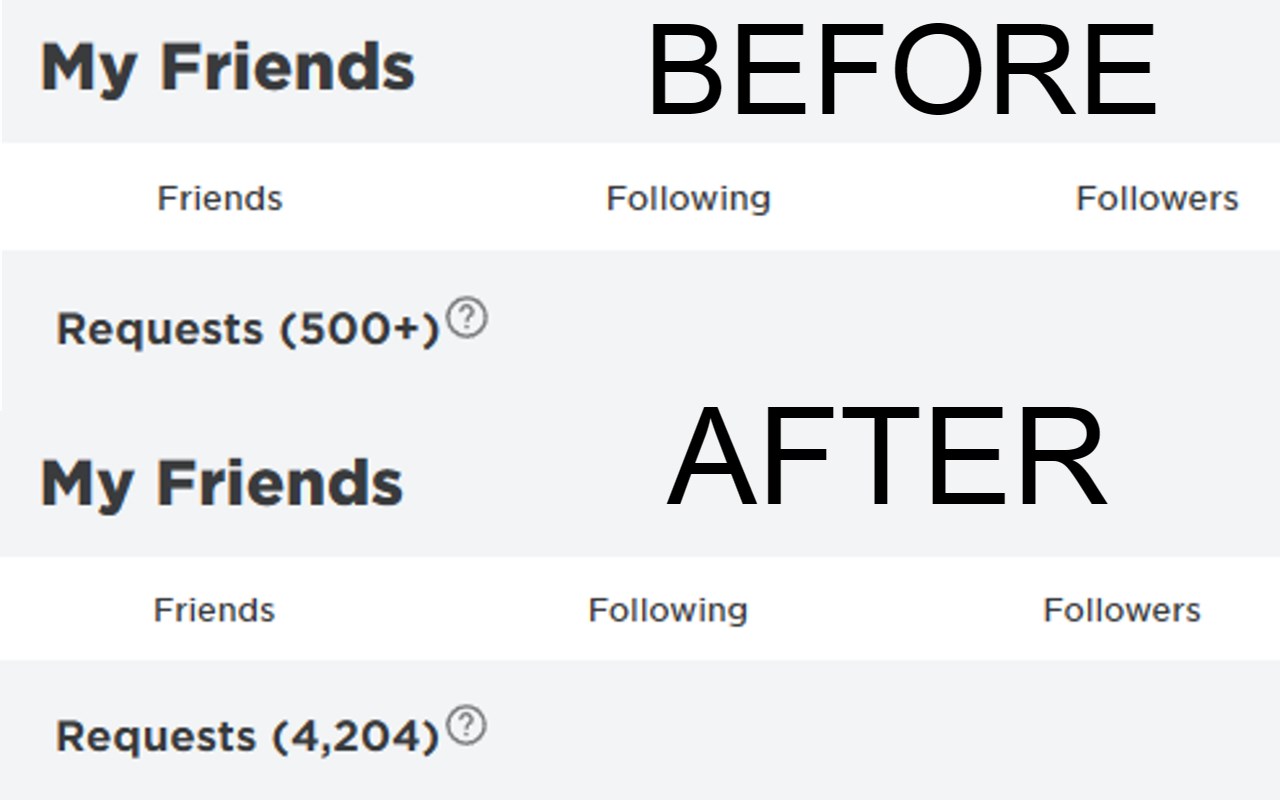 Uncapped Roblox Friend Requests
