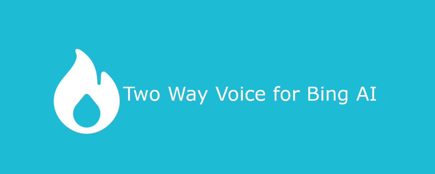 Two Way Voice for Bing AI marquee promo image