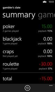 Gambler's Slate screenshot 2