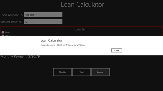 Basic Loan Calculator screenshot 2