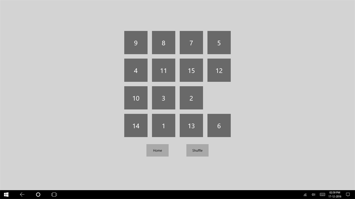 #4. Slide Puzzle (Windows) 来自: Udayan Roy