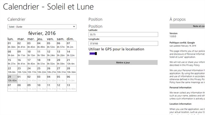 Acheter Calendrier Soleil Et Lune Microsoft Store Fr Ch