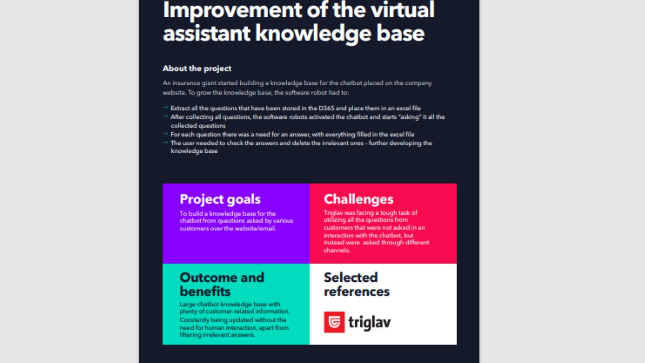 Snapshot 3 of Automate business processes with RPA: 4-Wk Implementation