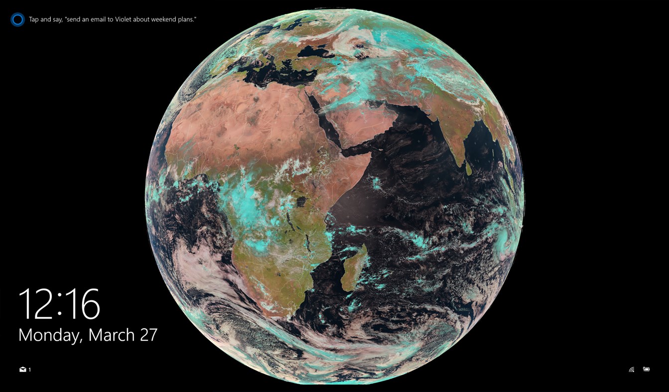 #1. Live Earth: Indian Ocean (Windows) By: Daniel Lam