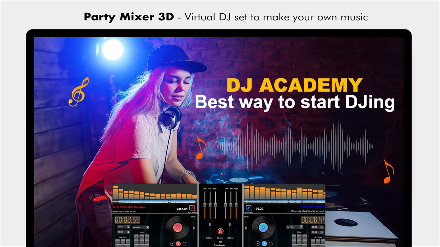 #1. Virtual DJ Mixer : Mix and Record Music (Windows) Göre: Queenloft