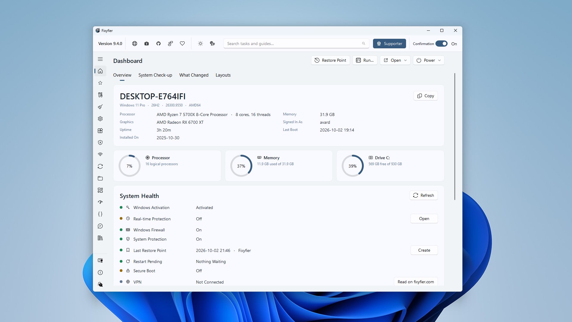 Fixyfier screenshot