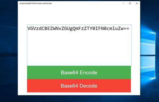 Ampare Base64 Text Encoder and Decoder screenshot 1