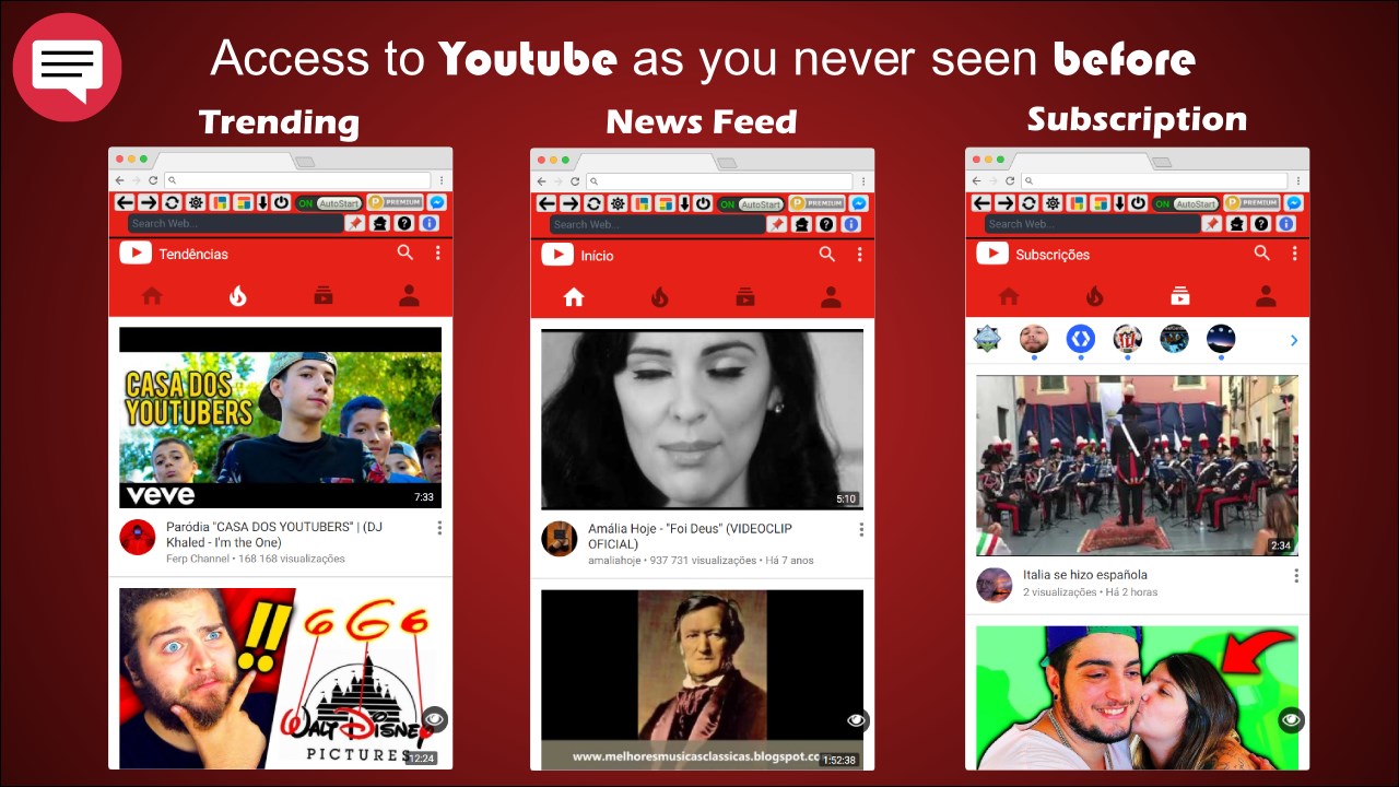 Red Messenger for Youtube