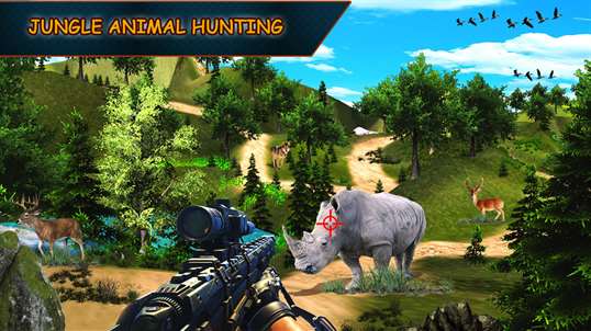 Wild Jungle Animal Hunting Sniper Shooting 3D screenshot 4