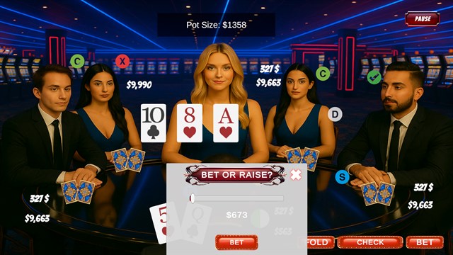 Poker Plus Slots Machine - Casino Games screenshot 1