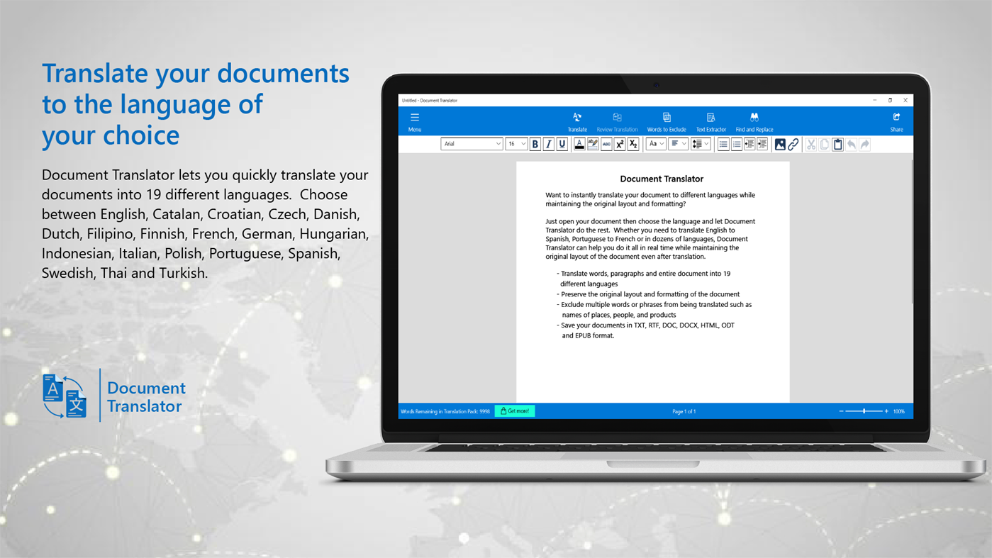 #2. Document Translator (Windows) Ved: DeskShare