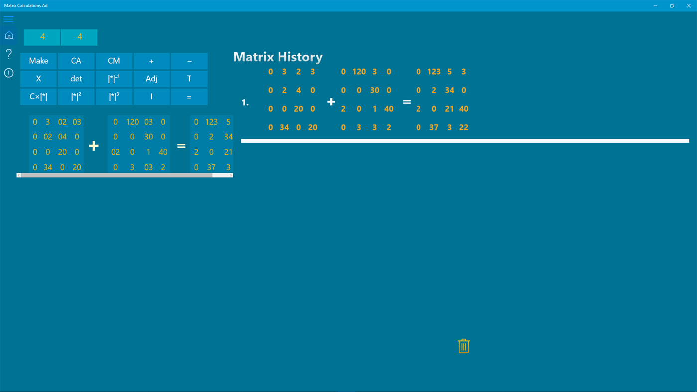 #2. Matrix Calculator for students (Windows) 由: Apphub_Cosmos.sp963