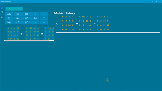 Matrix Calculator for students screenshot 2