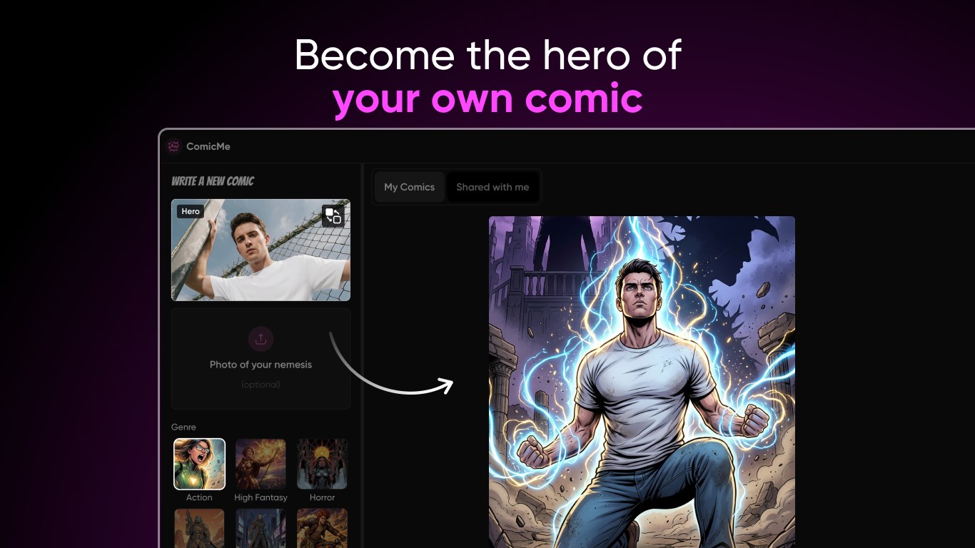 Picsart ComicMe: AI Book Maker screenshot