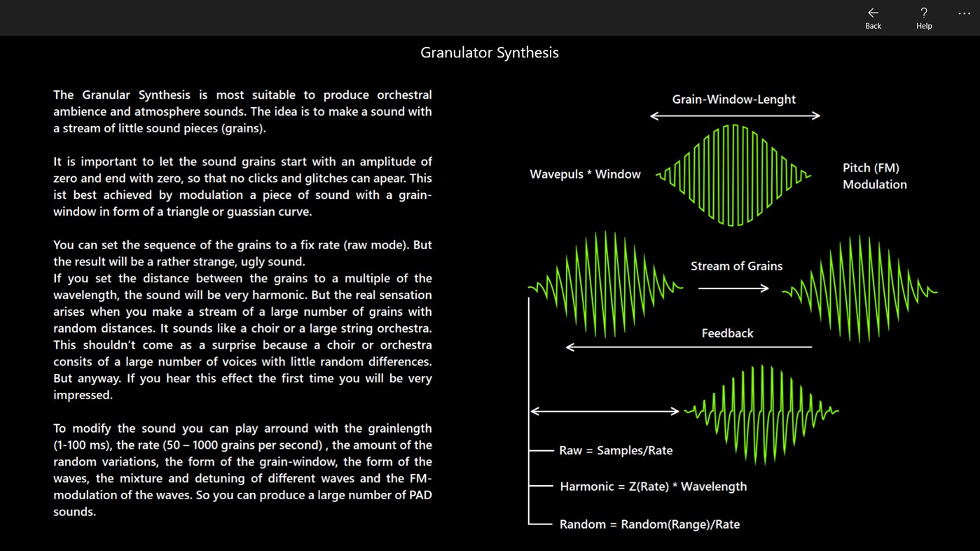 #4. Granulator (Windows) By: SoundDesigner