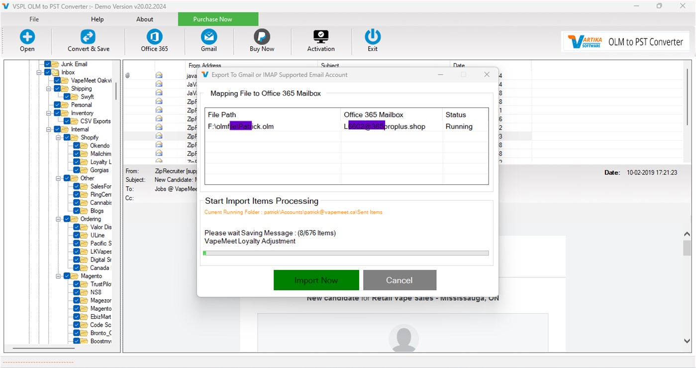 #8. OLM Email to PST Converter (Windows) От: VARTIKA SOFTWARE PRIVATE LIMITED