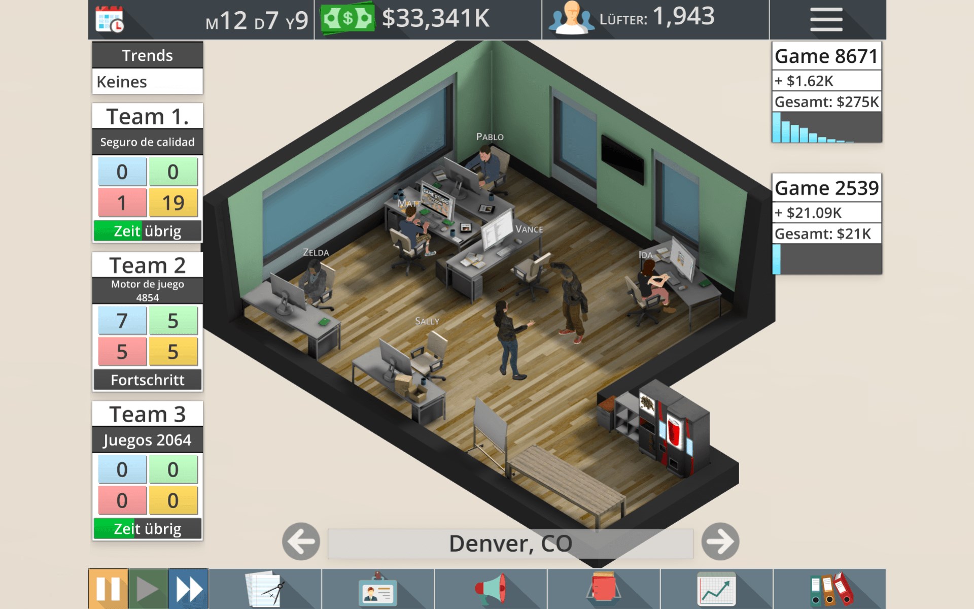 Game Studio Tycoon 3 Screenshot