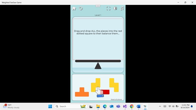 Weighted SeeSaw Game screenshot 4