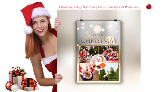 Christmas Collage & Greeting Card - Templates for Photoshop screenshot 5