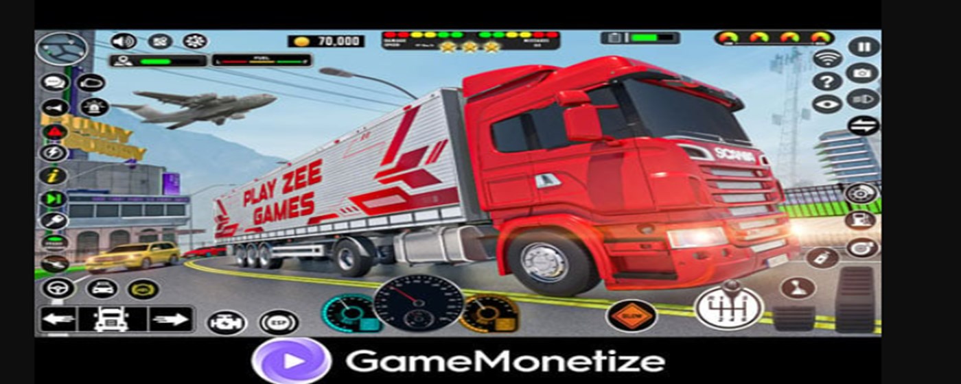 Crazy Car Transport Truck Game marquee promo image
