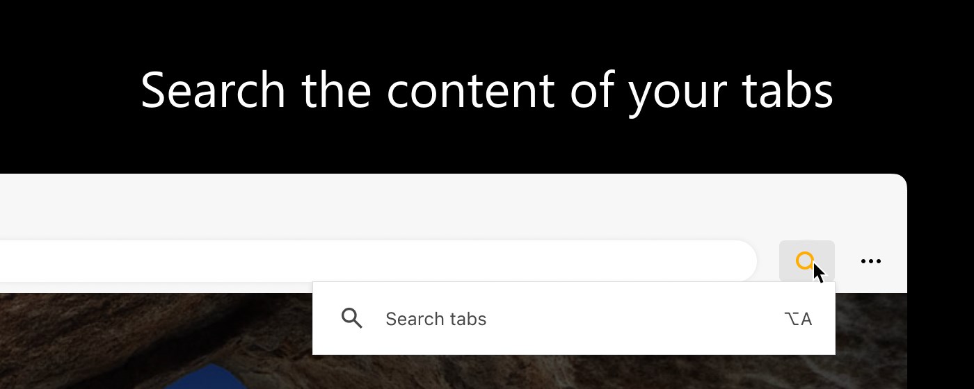 Tab Search: Search the Content of Your Tabs marquee promo image