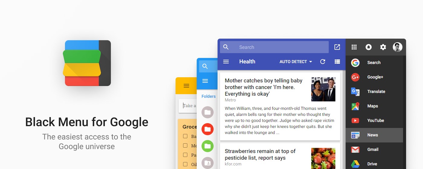 Black Menu for Google™
