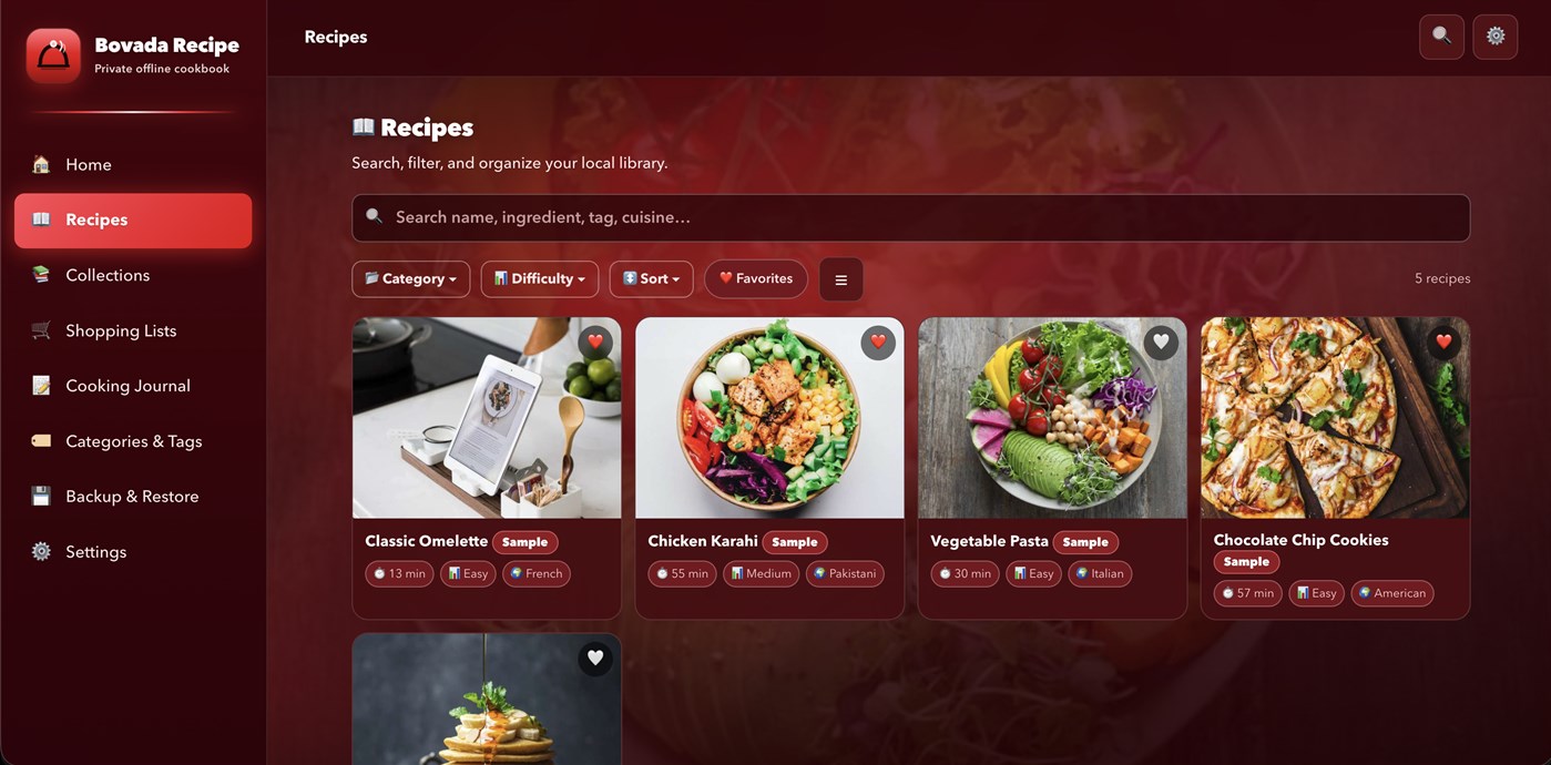 #2. Bovada Recipes (Windows) By: AMIRULLAH