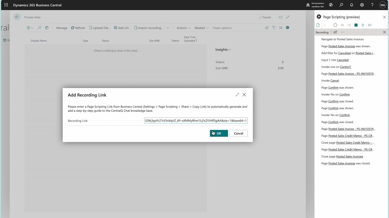 Snapshot 3 of CentralQ Chat