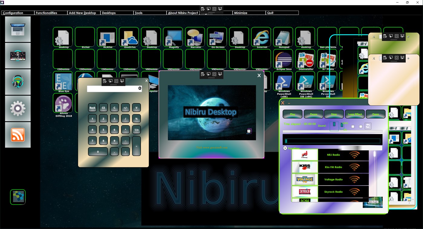 #1. Nibiru Desktop (Windows) Podle: GenuiSoft IT