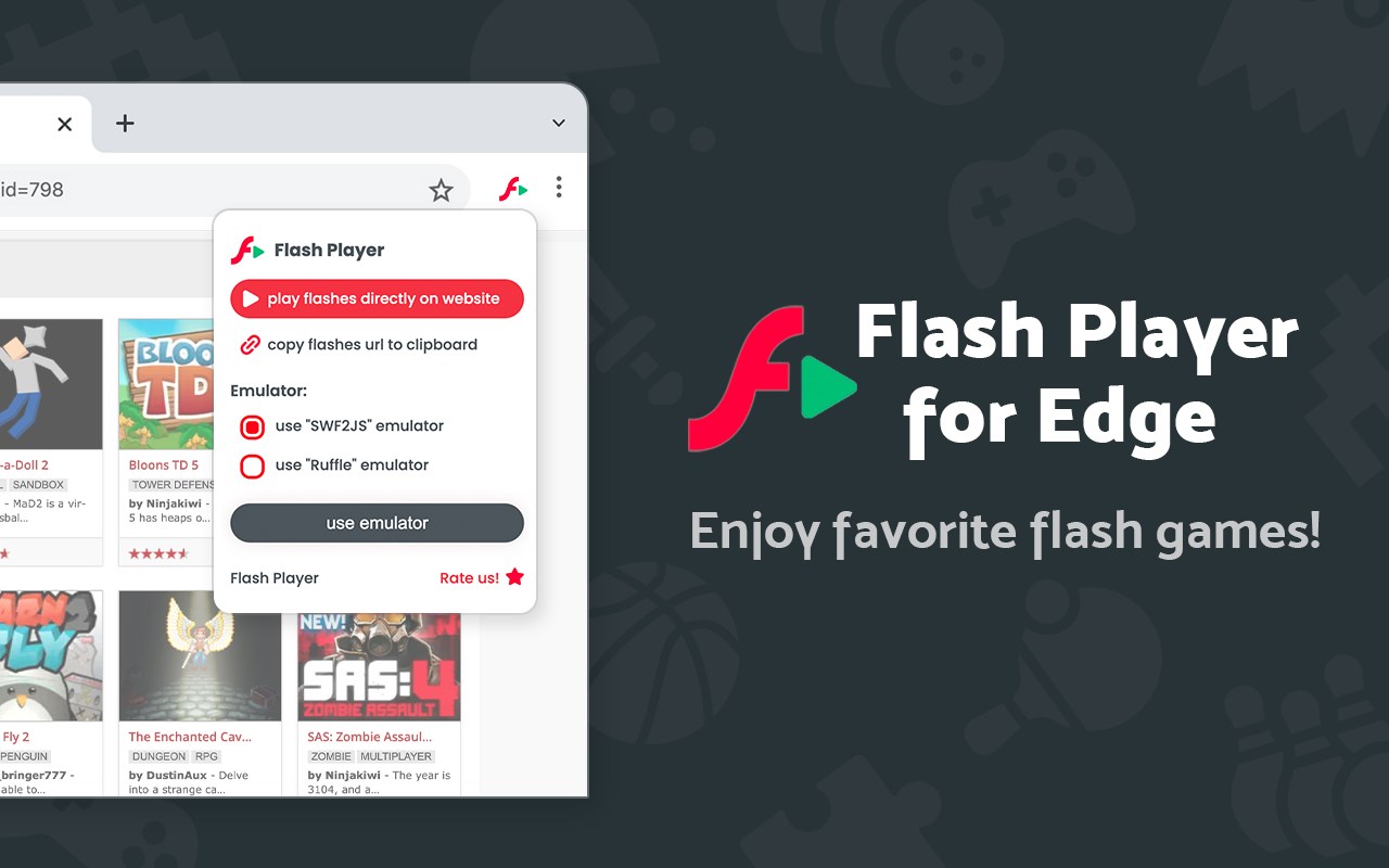 Flash Player - games emulator