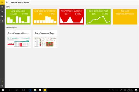 Power BI Mobile Screenshots 2