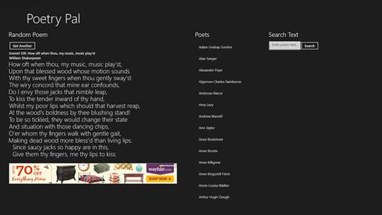 Poetry Pal screenshot 1