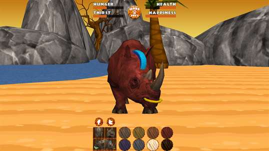 Virtual Pet Rhinoceros screenshot 3
