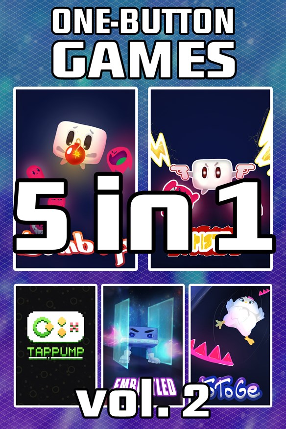 One Button Games 5-in-1 vol. 2 bundle Xbox Series X|S and Xbox One cover art