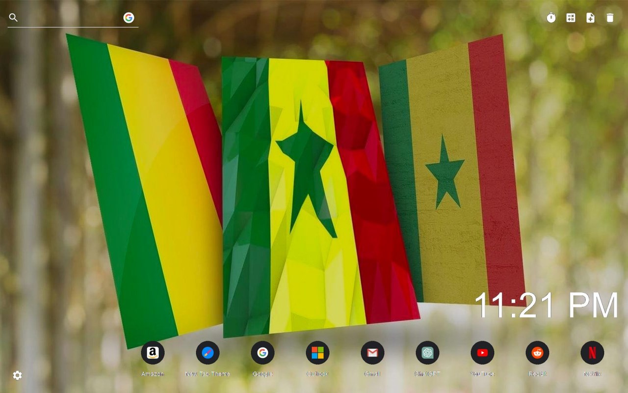 Mali Flag Wallpaper New Tab