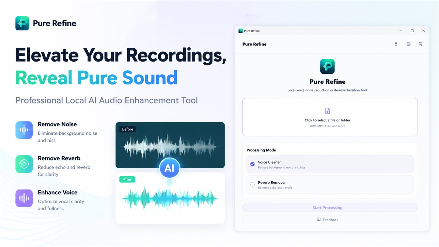 #1. Pure Refine (Windows) By: Efficient Lab