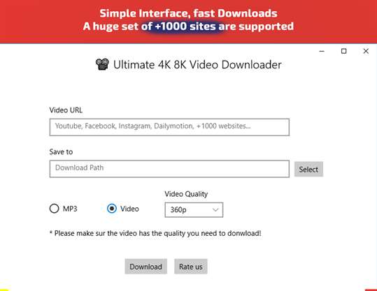 All Video Music Downloader : 1000 Sites Support screenshot 1