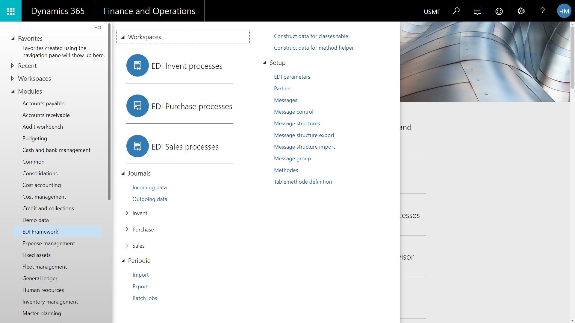 Snapshot 1 of BE-terna EDI-Framework