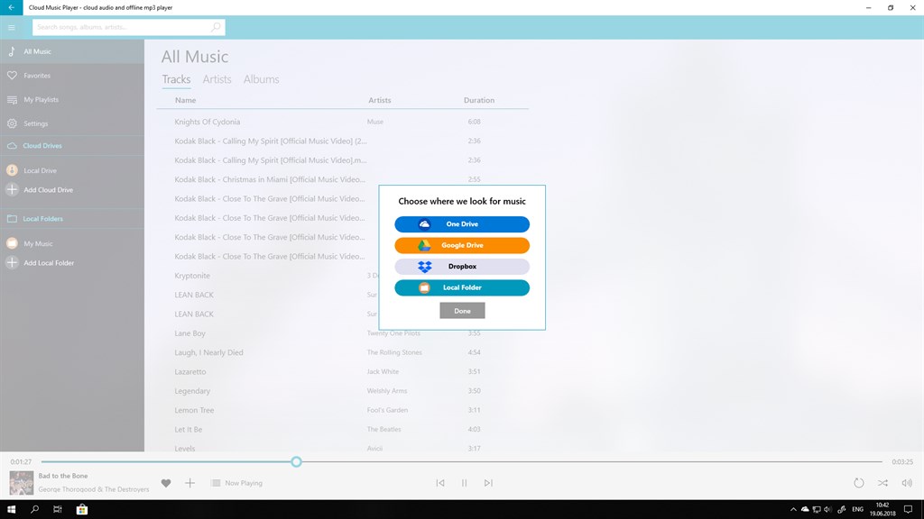 Cloud Music Player - cloud audio and offline mp3 player_2