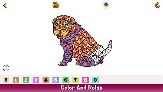 Dogs Glitter Color by Number - Animals Coloring Book screenshot 5