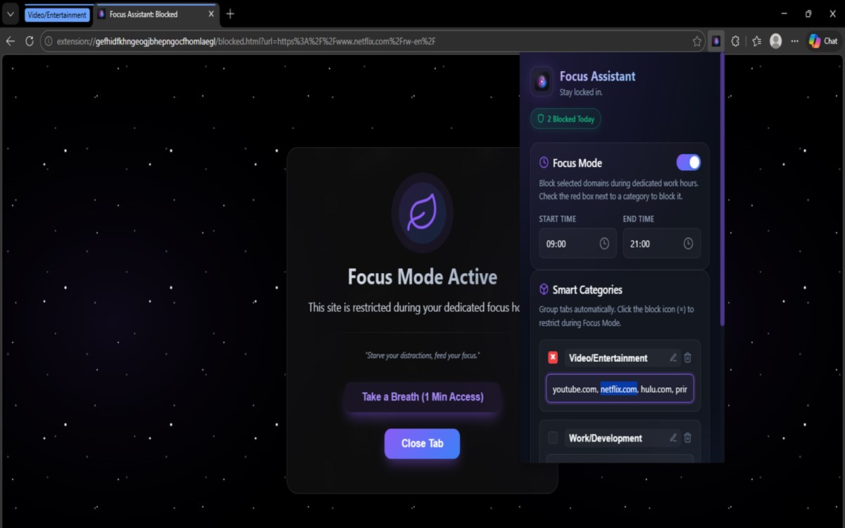 Focus Assistant